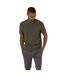 T-shirt Motif/style Texturé Homme Kaki Threadbare-1