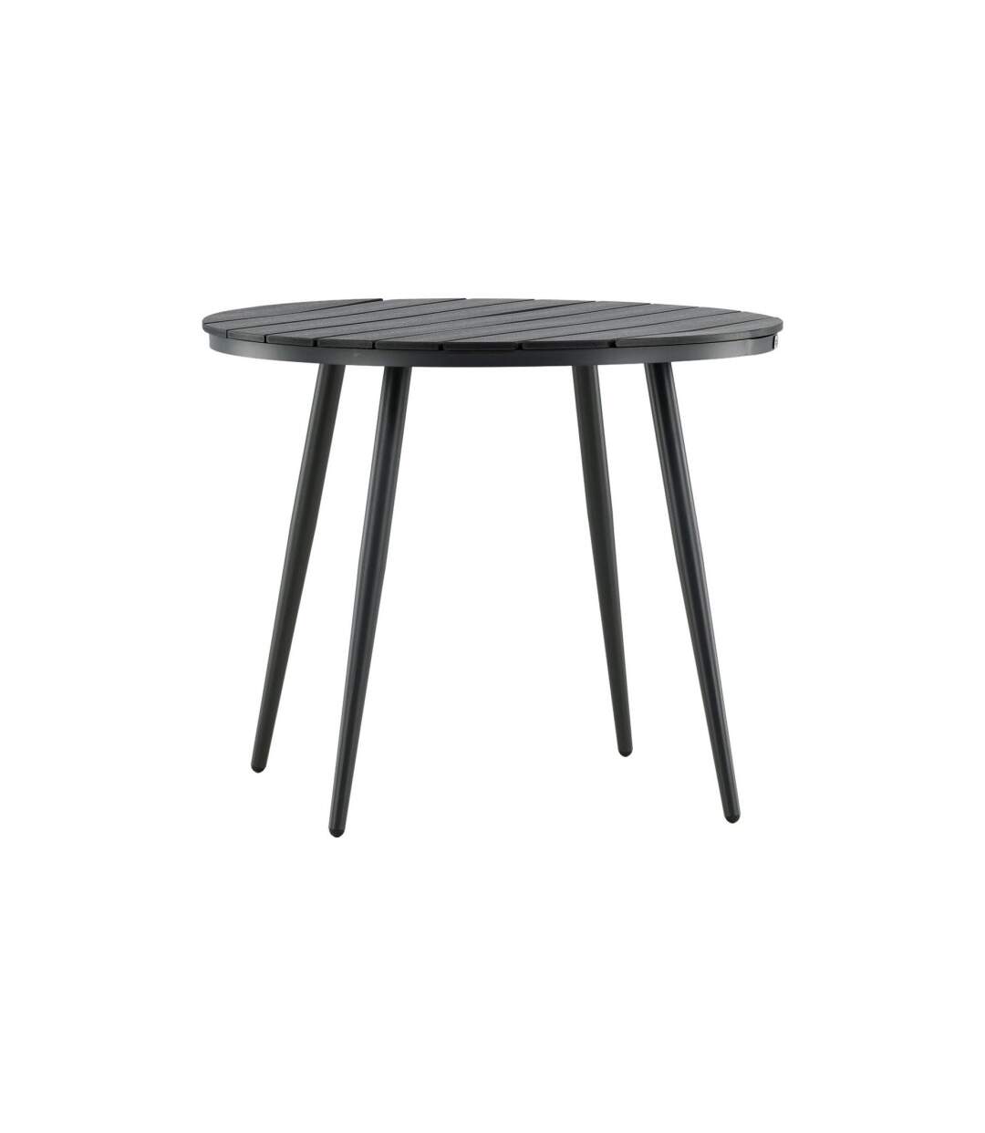 Table de Jardin Ronde Break 90cm Noir-1