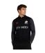 Mens Saracens Fleece Track Top Caviar Ebony Castore-4