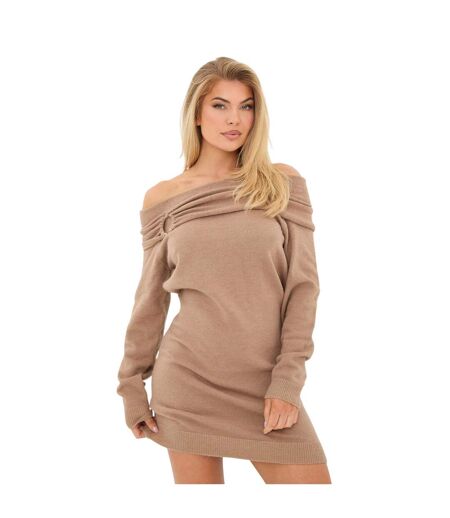 Robe Courte Femme Marron I Saw It First