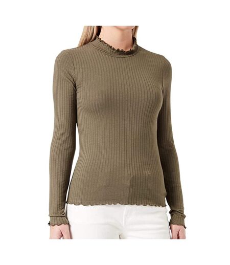T-shirt marron femme jdy fransiska - l