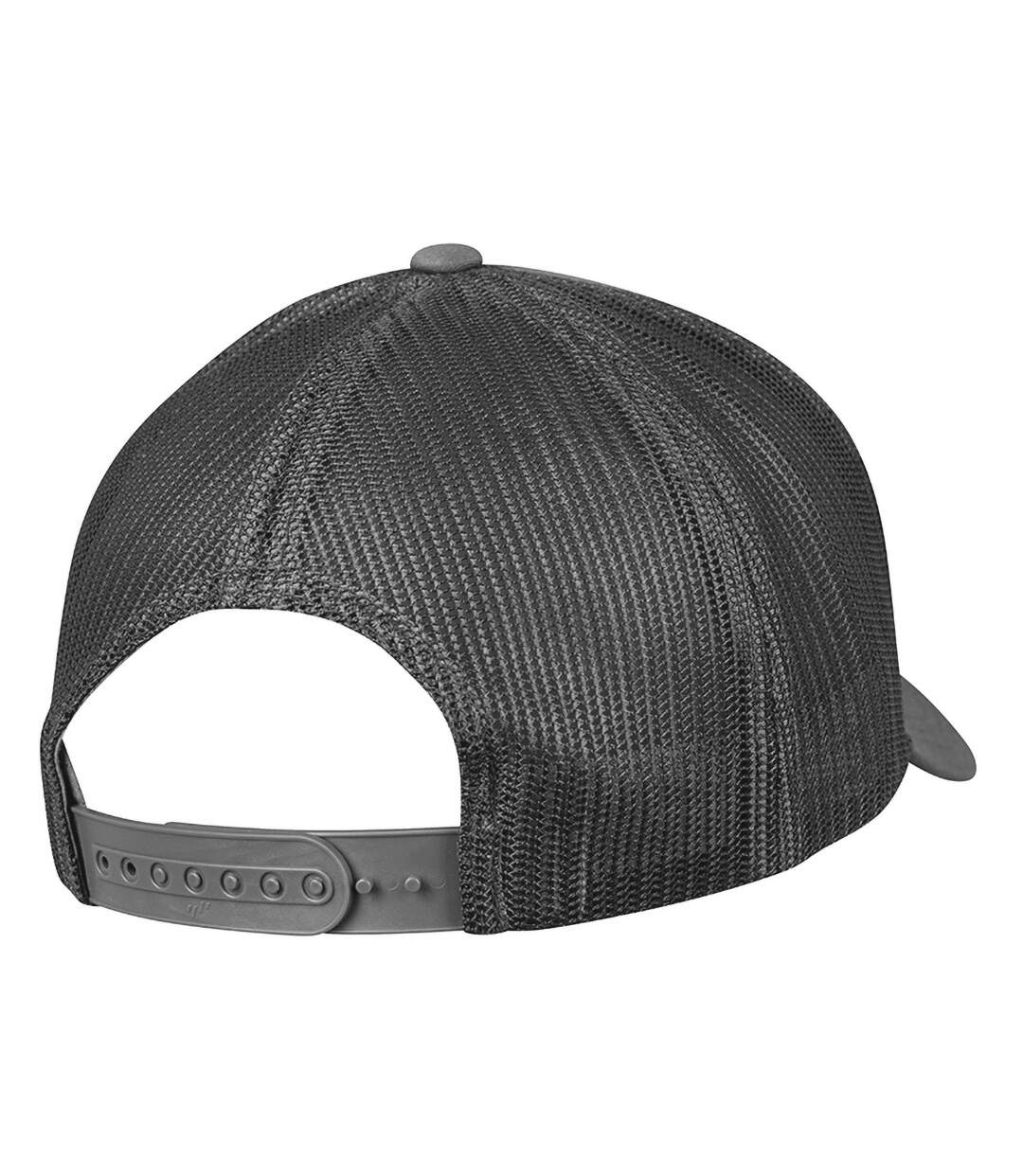 Casquette de routier retro adulte gris foncé Flexfit-2