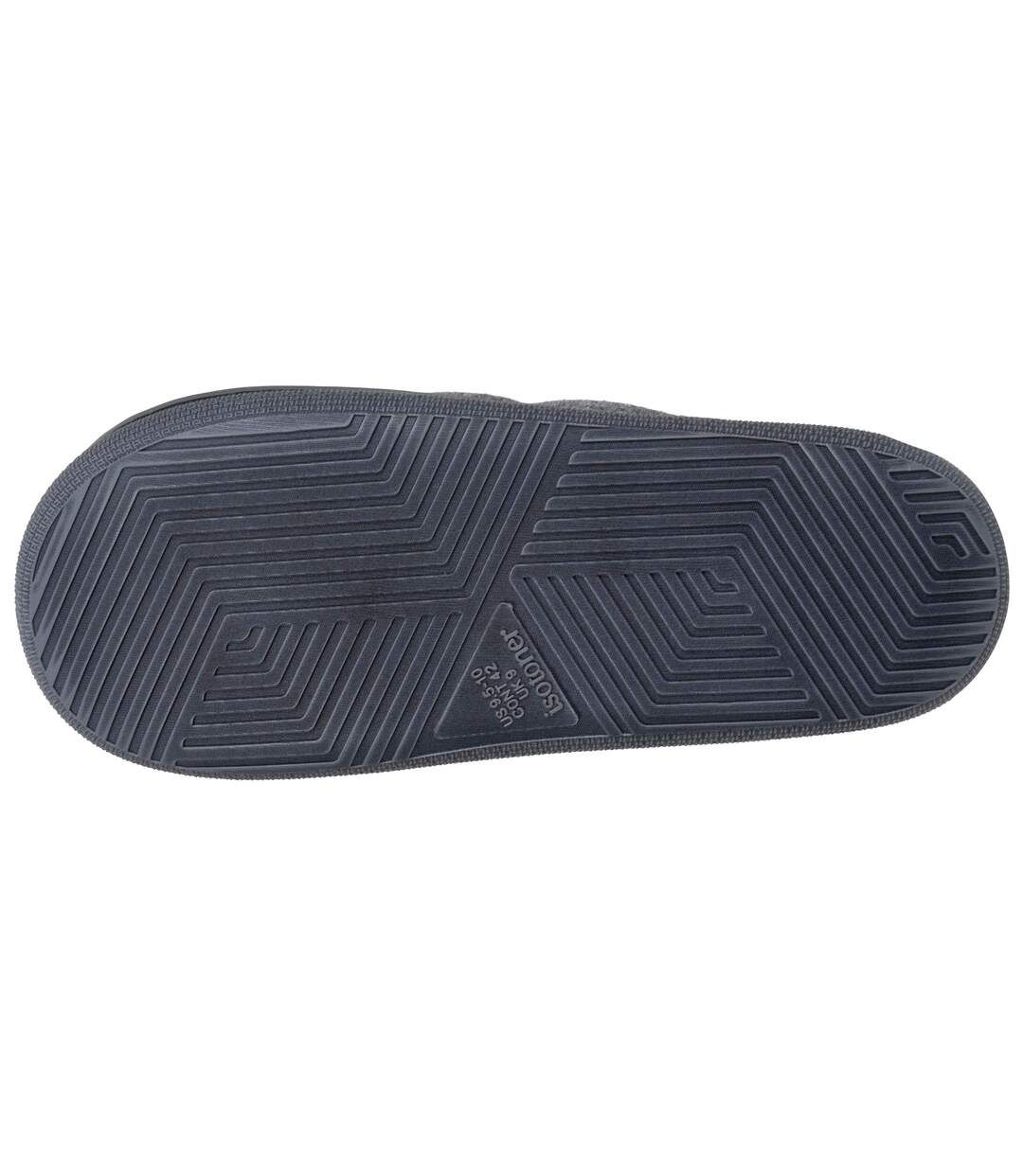 Isotoner Chaussons Mules homme matière feutrine, semelle bloup extra confort-4