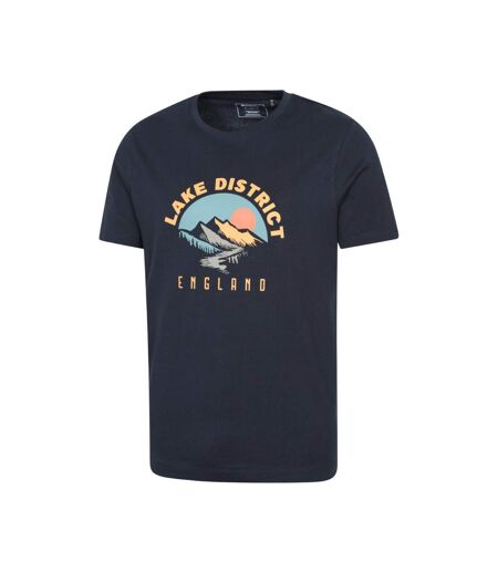 Mens Lake District Short-sleeved T-shirt Navy Mountain Warehouse