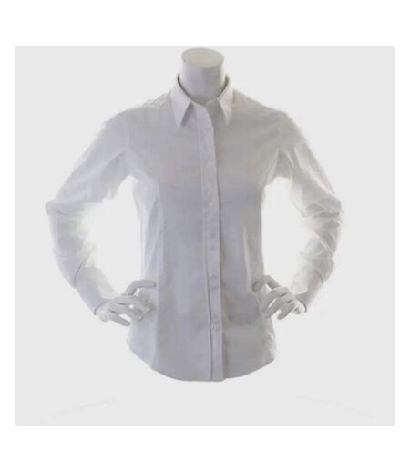 Kustom Kit Ladies City Long Sleeve Blouse (White) - UTBC1451