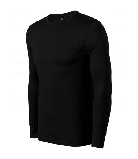 T-shirt Manches Longues Premium Merino Rise Homme Noir Malfini