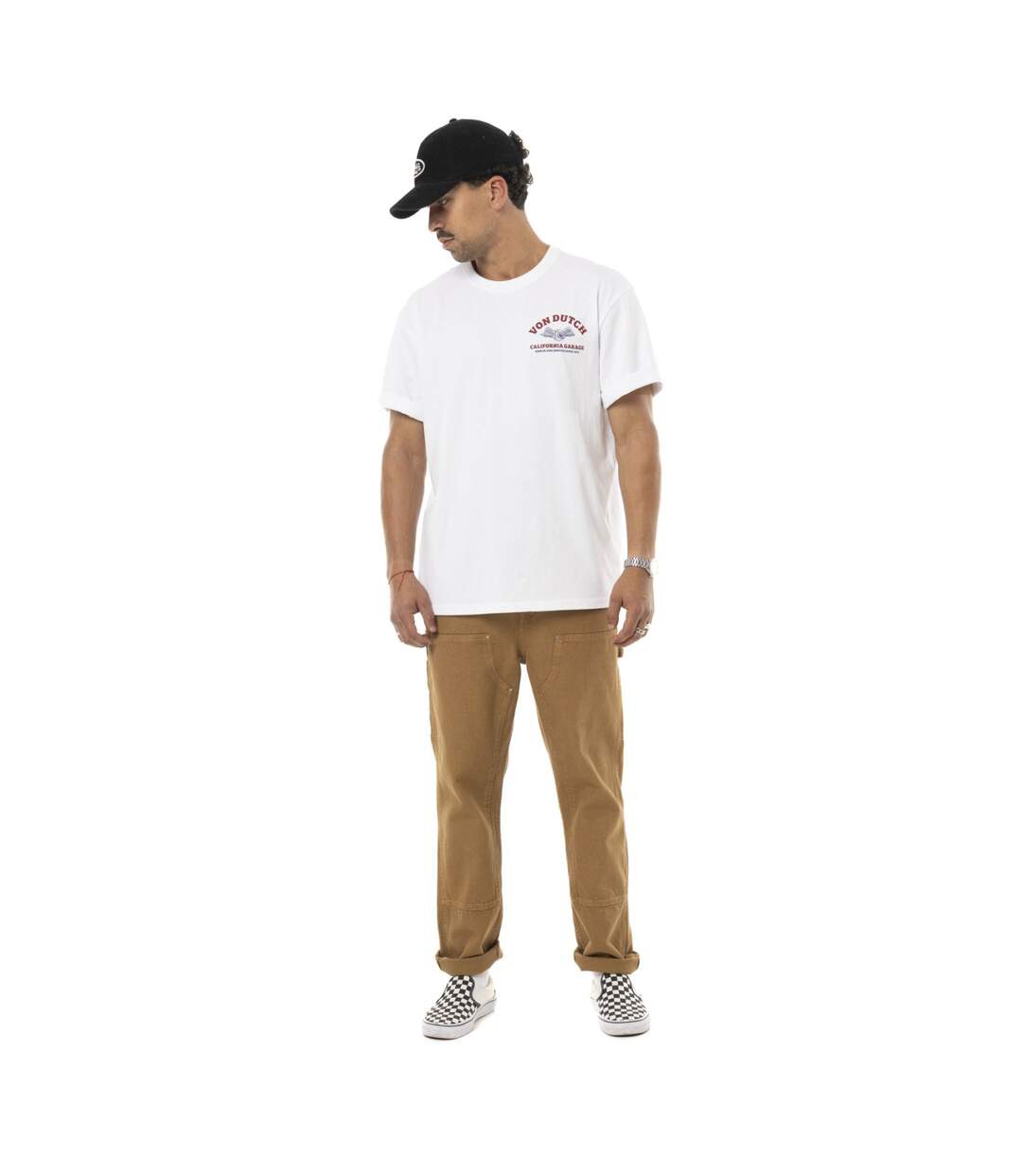 T-shirt homme relax fit en jersey print poitrine & dos Repar Vondutch-5