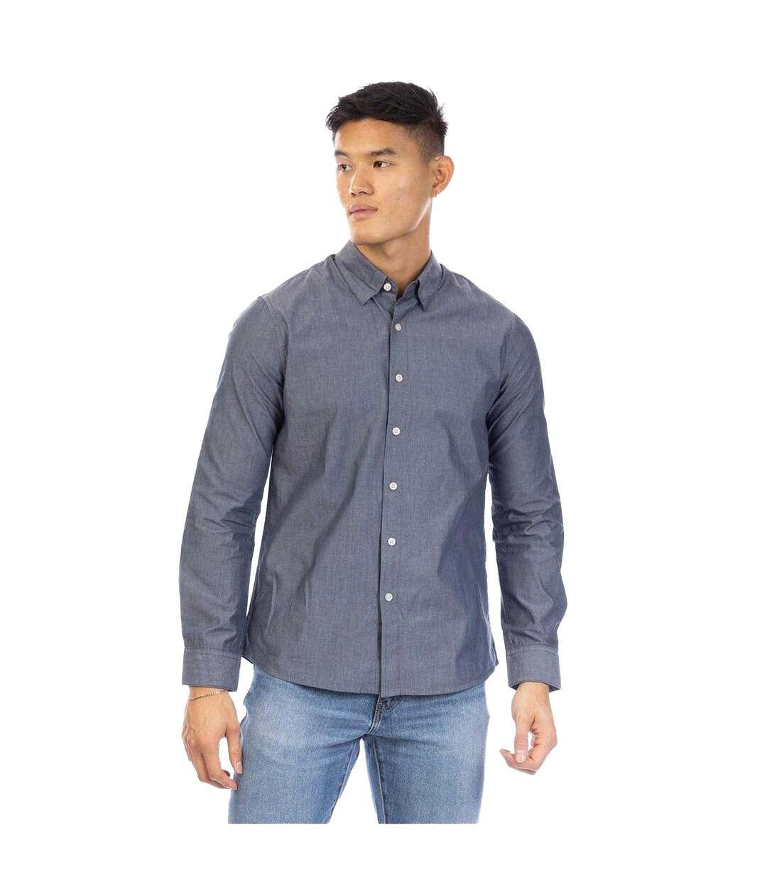 Mens Button-down Shirt Dark Indigo Peter Werth-2