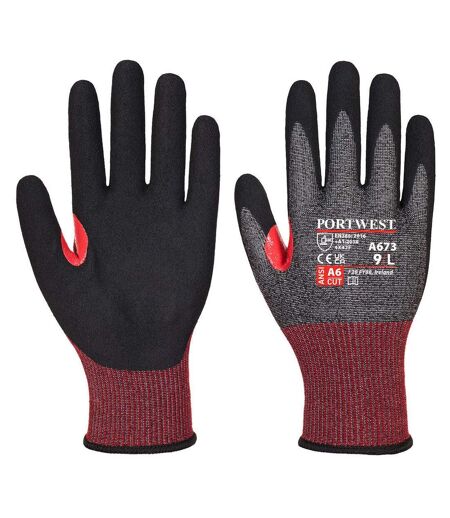 Unisex adult a673 cs f18 nitrile cut resistant gloves xxl black Portwest