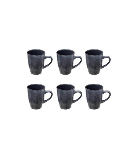Lot de 6 Mugs en Céramique Callie 37cl Bleu
