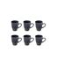 Lot de 6 Mugs en Céramique Callie 37cl Bleu-1
