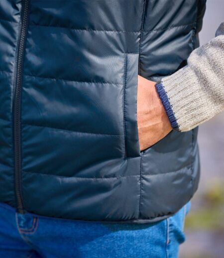 Men's Red & Navy Reversible Padded Gilet