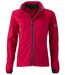 Veste softshell sport - Femme - JN1125 - rouge et noir