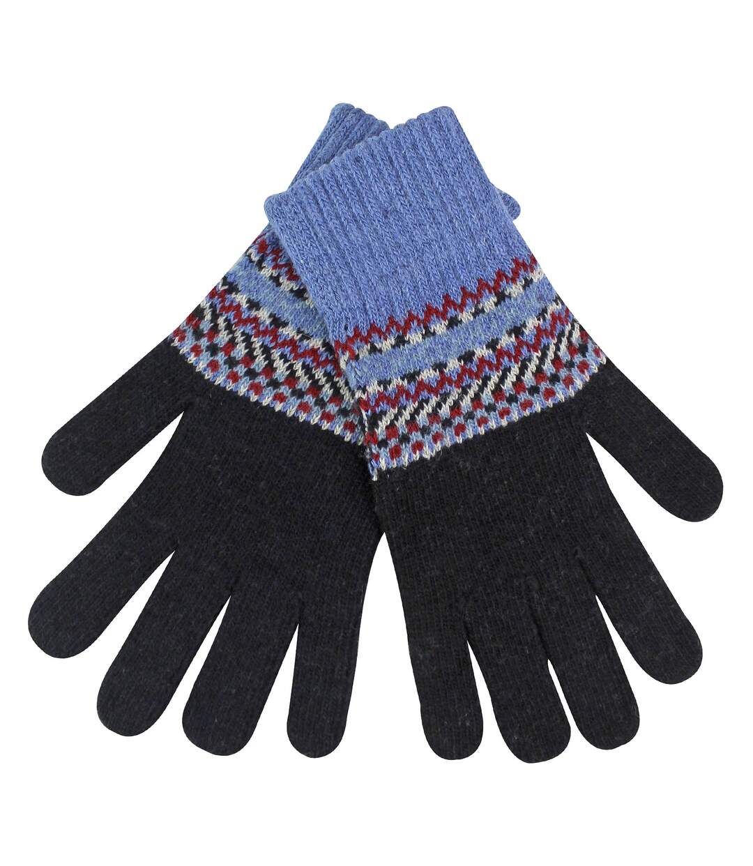 Gants en laine pour hommes | Gants d'hiver mignons Fairisle-3