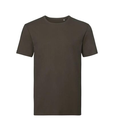Russell Mens Authentic Pure Organic T-Shirt (Dark Olive) - UTPC3569