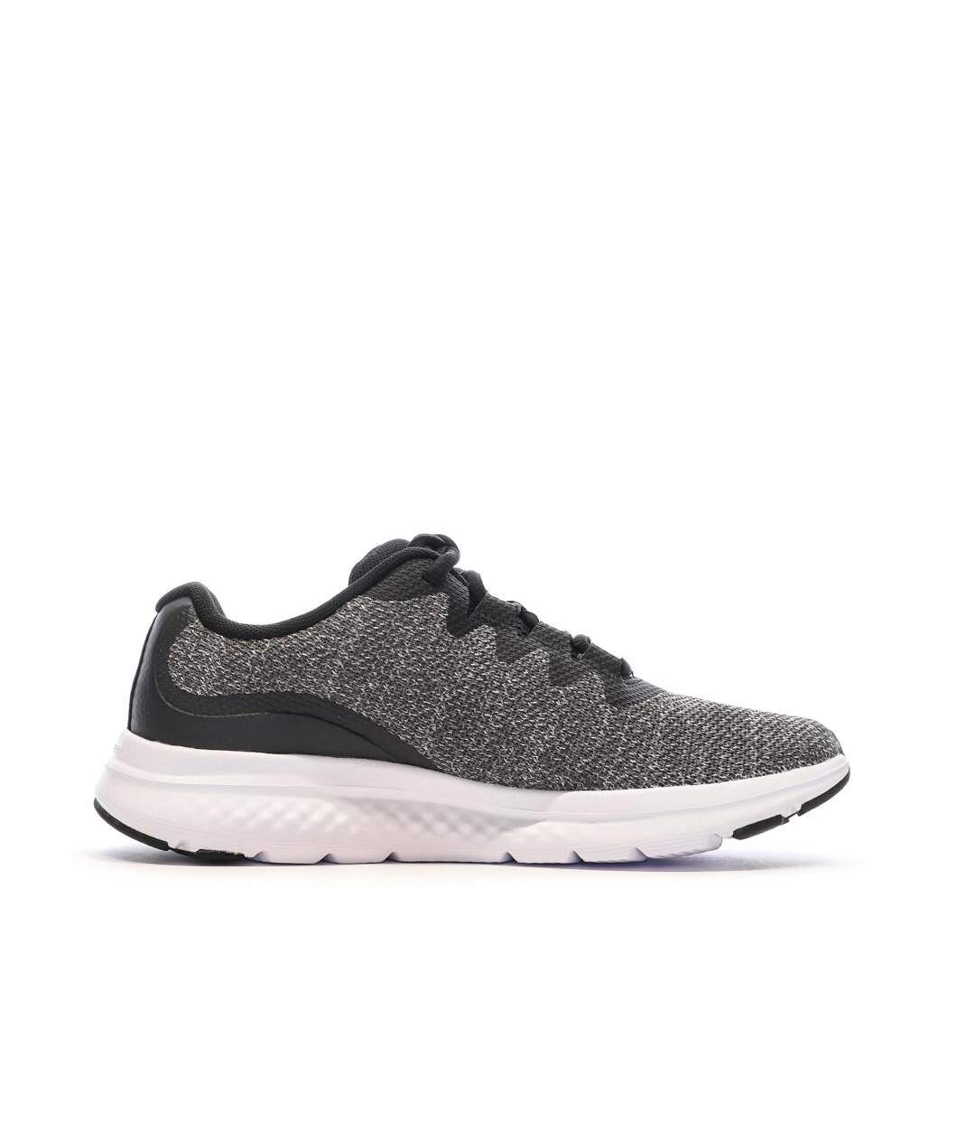 Chaussures de running grises/violettes femme under armour charged-2