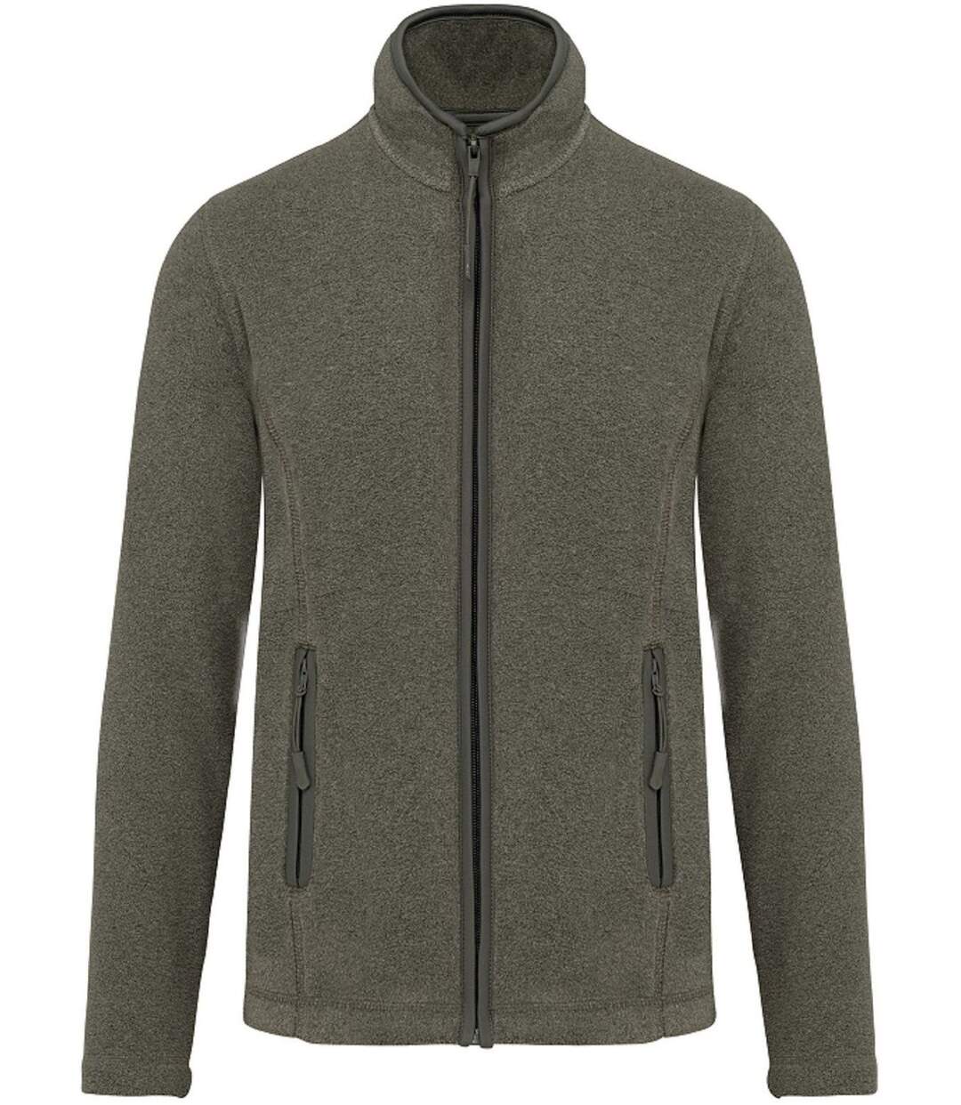 Veste micropolaire zippée - Femme - K907 - vert marble heather