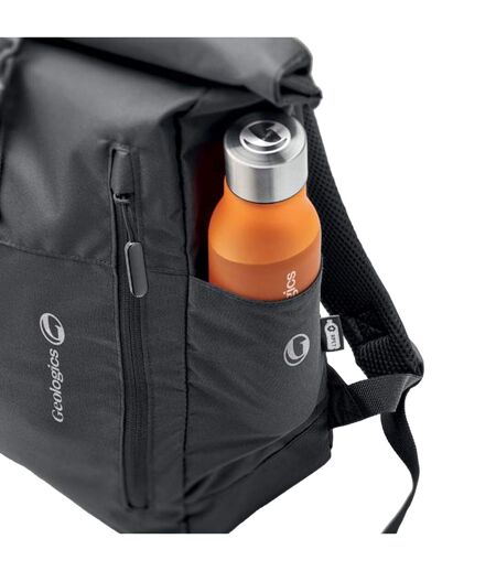 Valley roll top rpet backpack one size black MidOcean