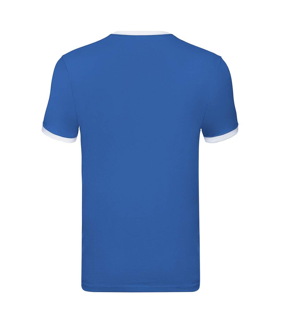 T-shirt Ringer Homme Bleu Roi Blanc Fruit Of The Loom-2