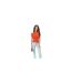 Haut 1 Épaule Femme Orange Foncé Ax-1