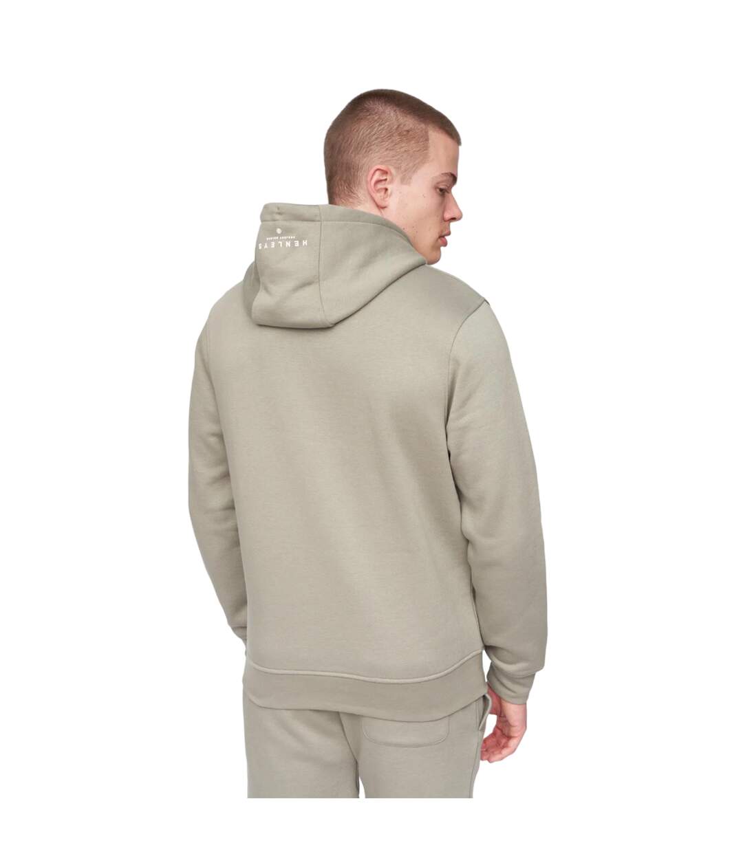 Sweat à capuche aitchen homme vieux vert kaki Henleys-2