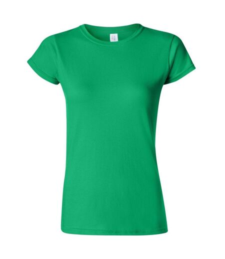 T-shirt À Manches Courtes Femme Vert Irlandais Gildan