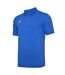 Mens Essential Polo Shirt Royal Blue White Umbro-3