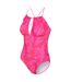 Womens/ladies halliday one piece swimsuit pink fushion Regatta