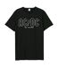 T-shirt Style Ac/dc History Of A Tee Adulte Noir Amplified-1
