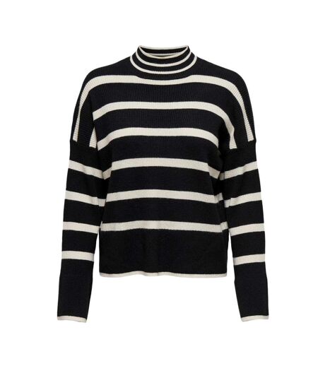 Pull noir/beige femme only libi - l