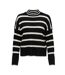 Pull noir/beige femme only libi - l-2