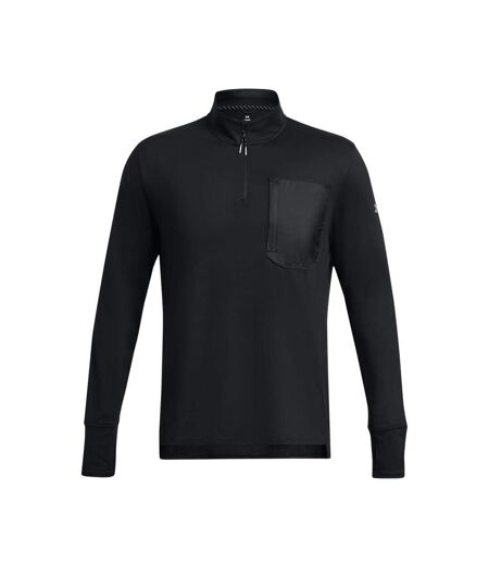 Mens Trail Run Quarter Zip Top Black Under Armour