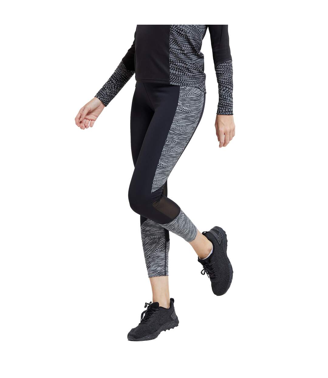 Legging 7/8 pro femme noir Mountain Warehouse-3