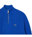 Mens Zipper Carded Wool High-neck Jumper Blue Lacoste-4