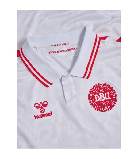 Maillot Extérieur Motif/style Danemark 24/25 Homme Blanc Hummel