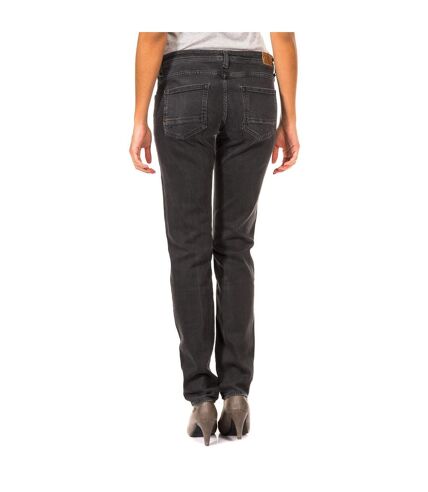 Long straight-cut low-cut jeans 36690542 woman