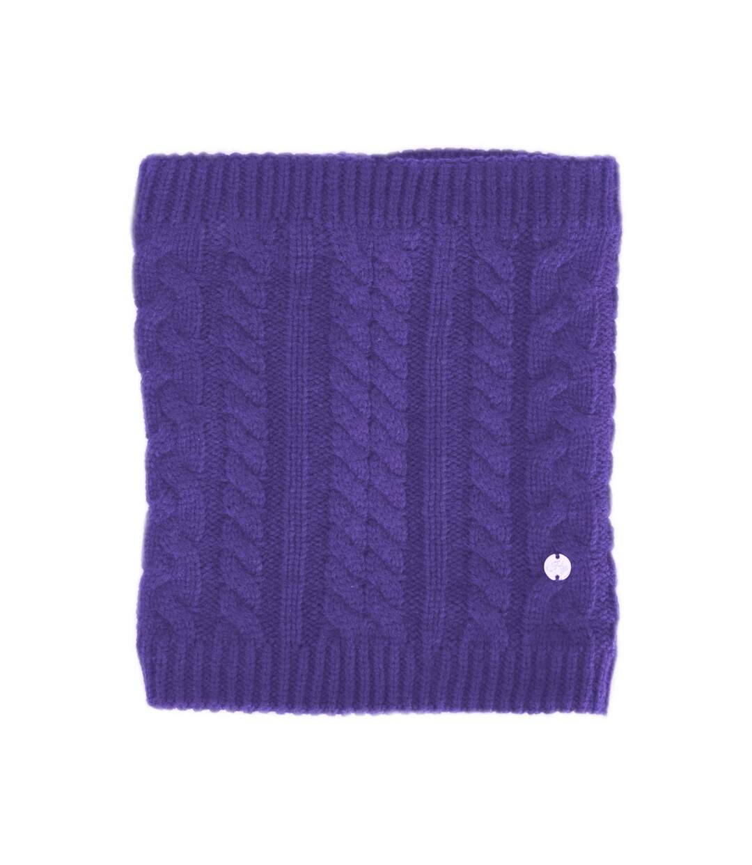 Adults meribel cable knit snood one size ultra violet HyFASHION-1