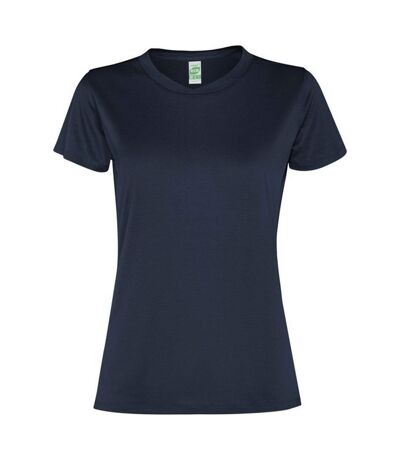 T-shirt slam femme bleu marine Roly Roly