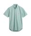 Mens Classic Oxford Short-sleeved Button-down Shirt Green Gant-2