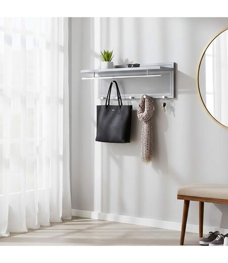 Patère Murale en Métal Paulo 75cm Gris