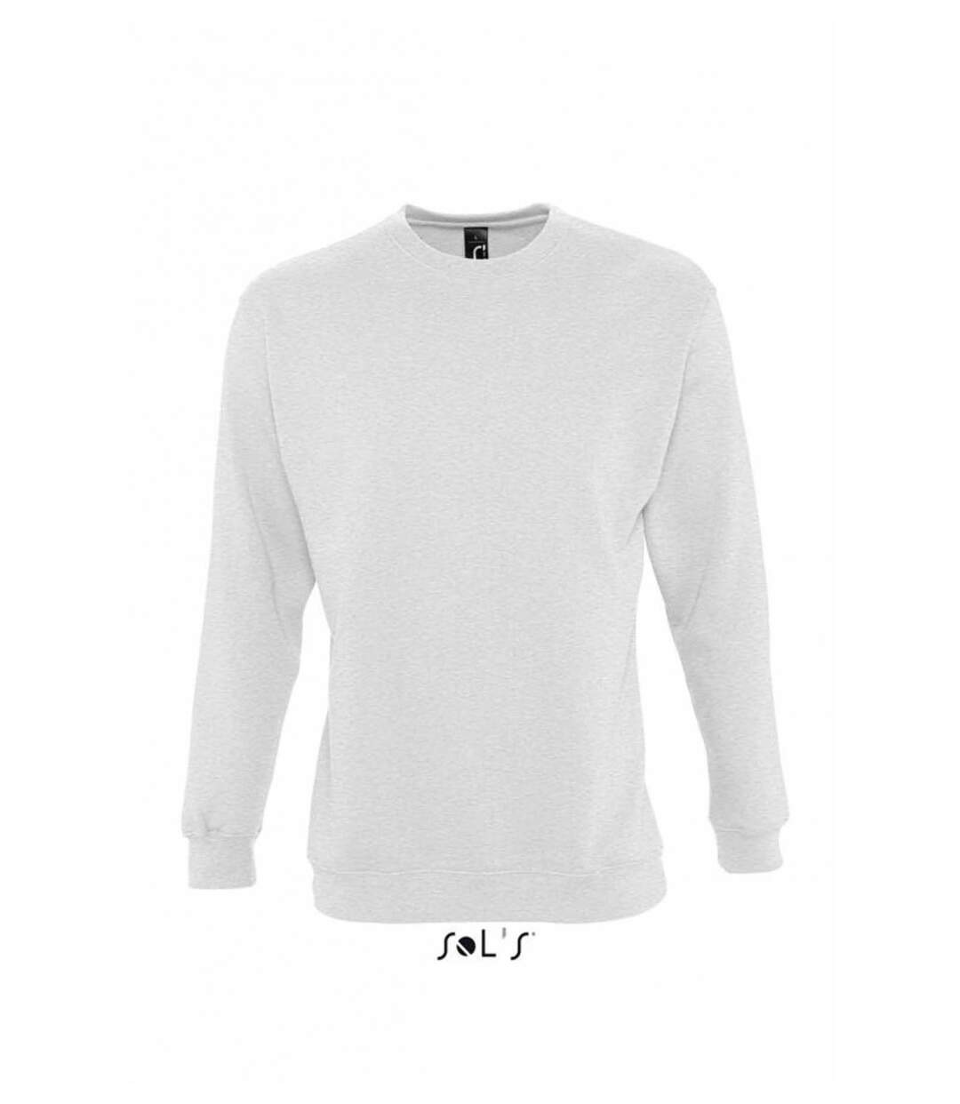 Sweat shirt classique unisexe - 13250 - blanc chiné