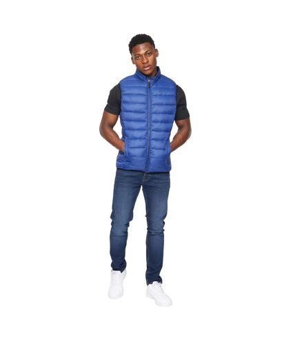 Mens gattering gilet royal blue Crosshatch