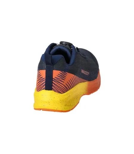 Womens/ladies Footwear Customised Safety Shoes Dark Navy Bright Orange Mascot