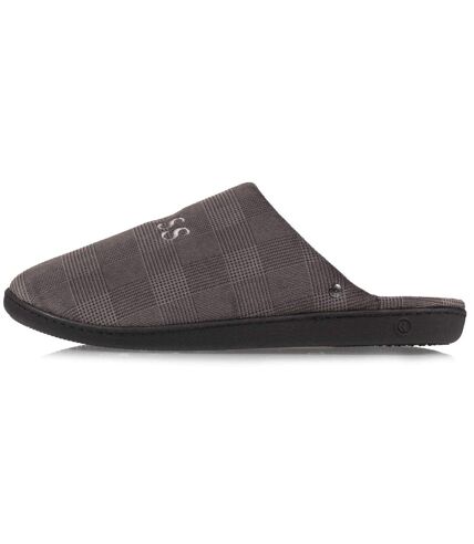 Isotoner Chaussons Mules homme brodée
