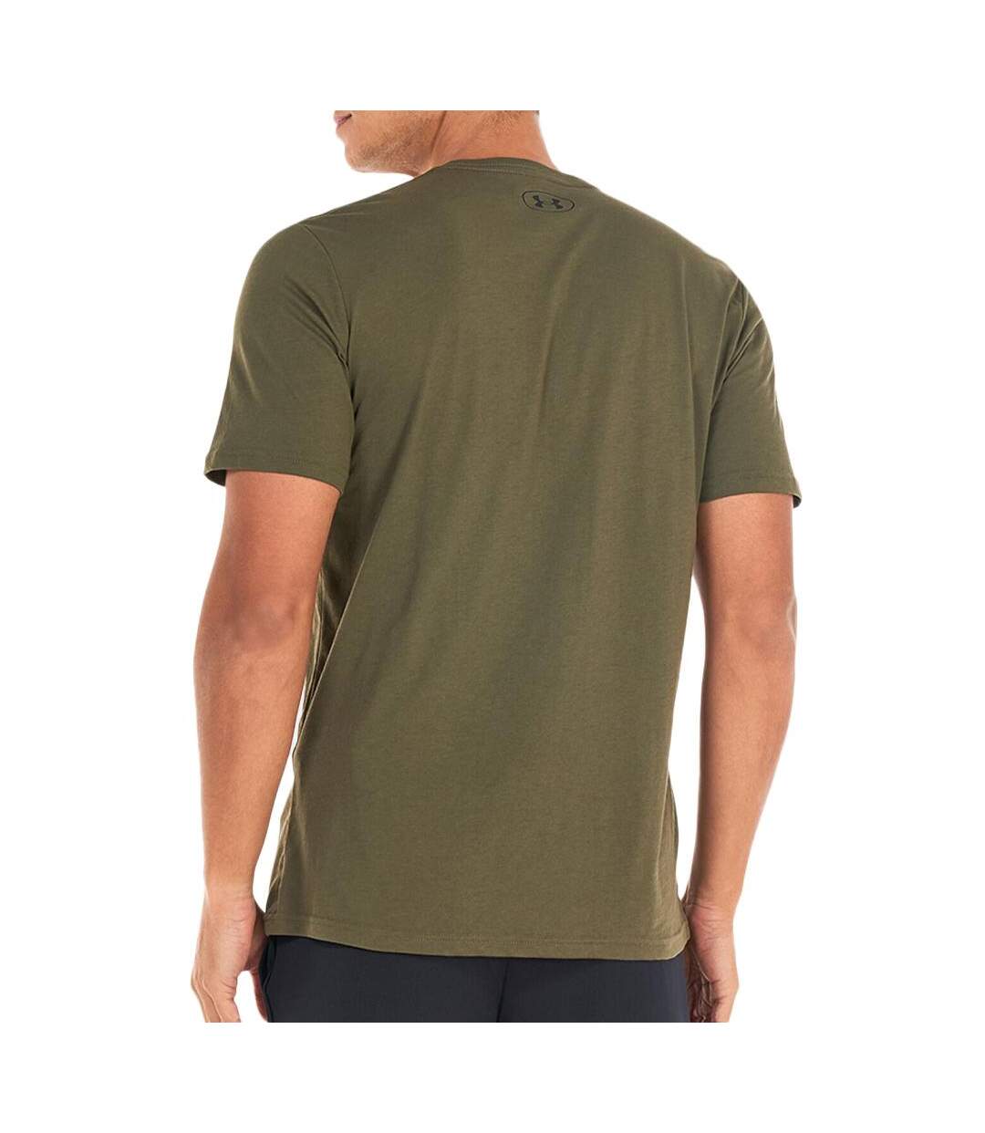 T-shirt kaki homme under armour left chest - xs-2