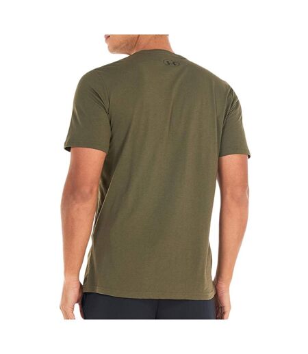 T-shirt kaki homme under armour left chest - xs