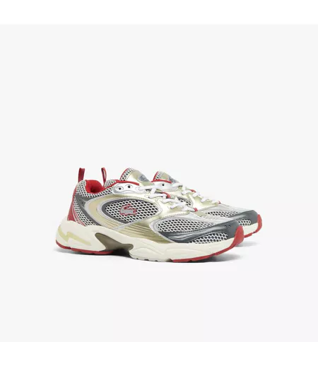 Mens Storm 96 2k Synthetic Leather Trainers Red Lacoste