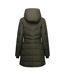 Womens/ladies Slim Padded Jacket Dark Khaki Regatta-3