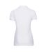 Womens/ladies piqué stretch polo shirt white Russell-2