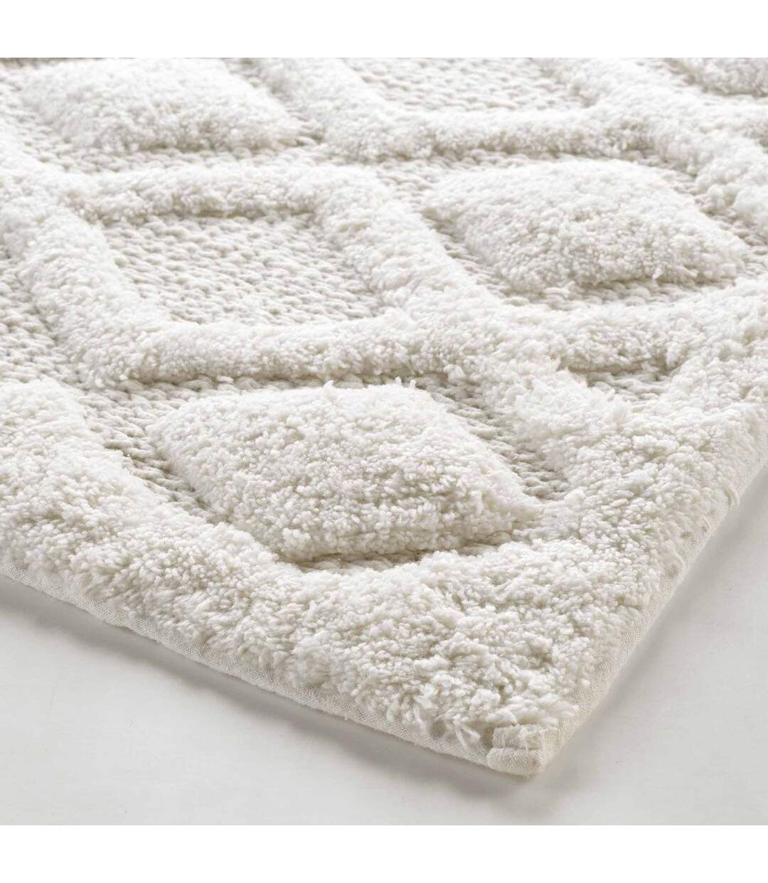Tapis de Bain Jacquard Nemesis 50x80cm Blanc-2